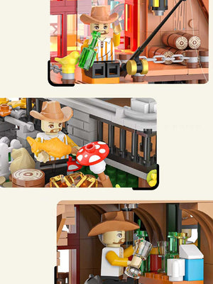 Puzzle 3D Maison avec les Arbres: Assemblage Créatif - GoCrazyPuzzle