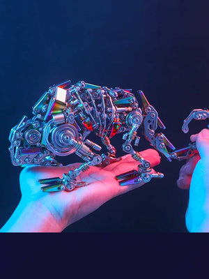 Puzzle 3D Mécanique Caméléon en Métal - GoCrazyPuzzle