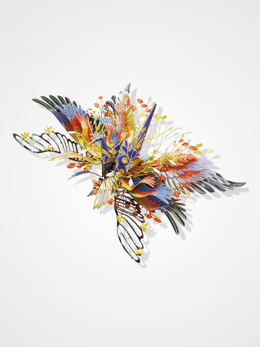 Puzzle 3D Métal Grue Arc - en - Ciel - GoCrazyPuzzle