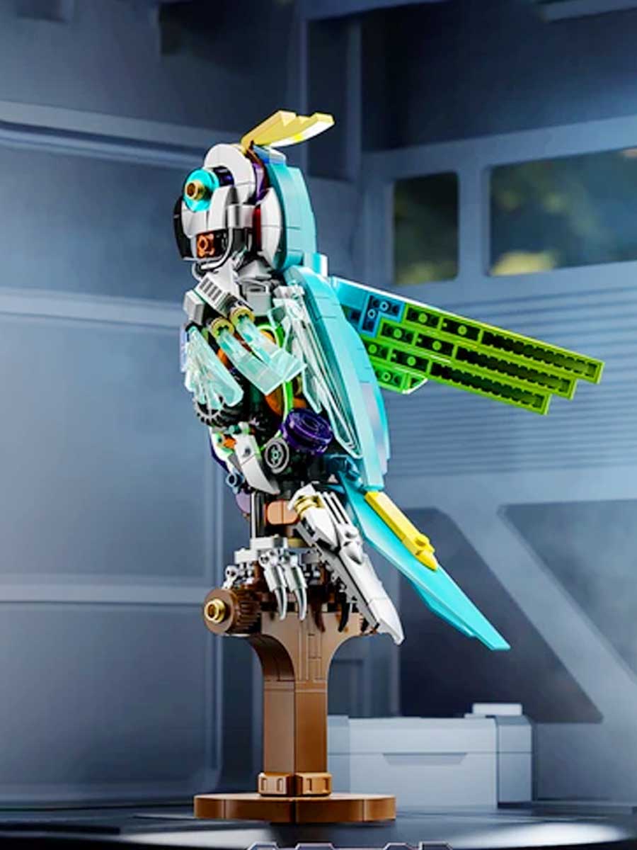 Puzzle 3D Perroquet Mécanique avec Lumière - Jeu de Construction et Décoration - GoCrazyPuzzle