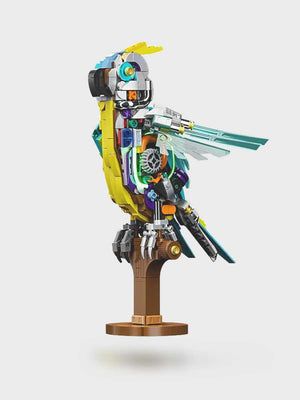 Puzzle 3D Perroquet Mécanique avec Lumière - Jeu de Construction et Décoration - GoCrazyPuzzle