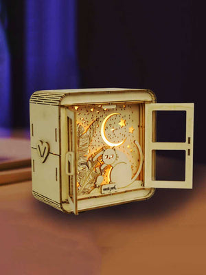 Puzzle 3D Veilleuse Chat sur Fenêtre - GoCrazyPuzzle