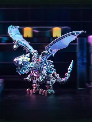 Puzzle 3D adulte difficile – Dragon Métal 630 Pièces Édition Ailes Irisées - GoCrazyPuzzle