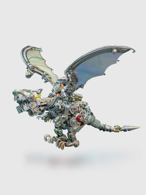 Puzzle 3D adulte difficile – Dragon Métal 630 Pièces Édition Ailes Irisées - GoCrazyPuzzle