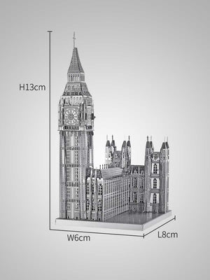 Puzzle 3D en Métal - Modèle Big Ben - GoCrazyPuzzle