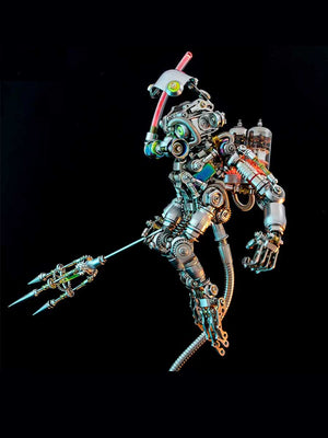 Puzzle 3D en Métal – Plongeur Steampunk à Assembler (Niveau Expert) - GoCrazyPuzzle