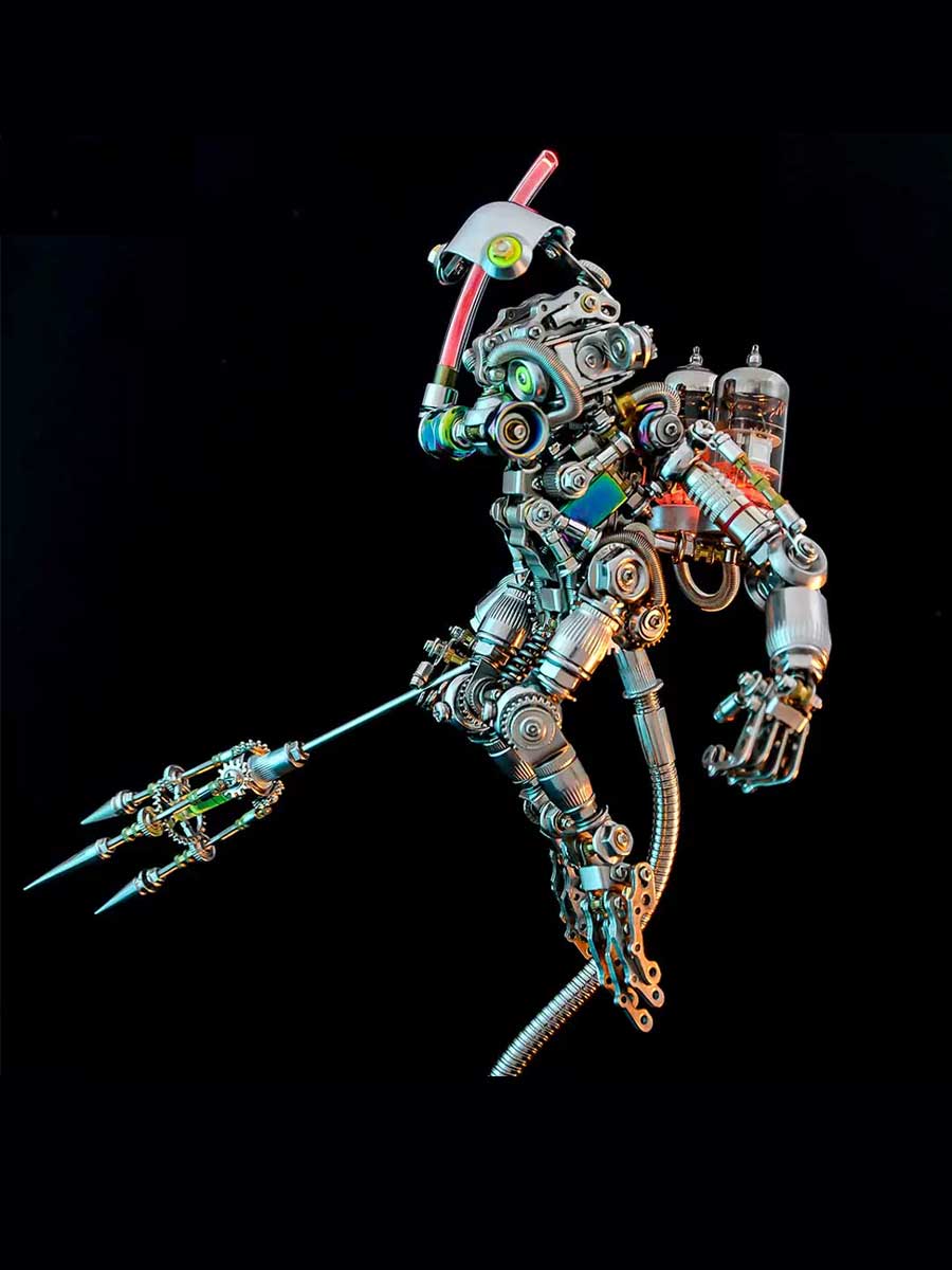 Puzzle 3D en Métal – Plongeur Steampunk à Assembler (Niveau Expert) - GoCrazyPuzzle