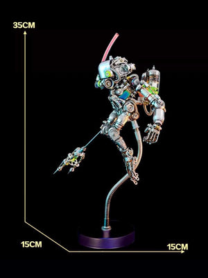 Puzzle 3D en Métal – Plongeur Steampunk à Assembler (Niveau Expert) - GoCrazyPuzzle