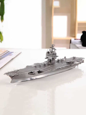 Puzzle 3D en Métal Porte - Avions CVN - 65 | Piececool - GoCrazyPuzzle