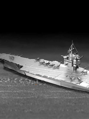 Puzzle 3D en Métal Porte - Avions CVN - 65 | Piececool - GoCrazyPuzzle
