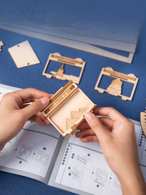 Puzzle 3D Globe Terrestre en Bois ROKR (567 pièces) - GoCrazyPuzzle