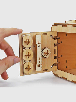 Puzzle 3d Bois Coffre Fort - GoCrazyPuzzle