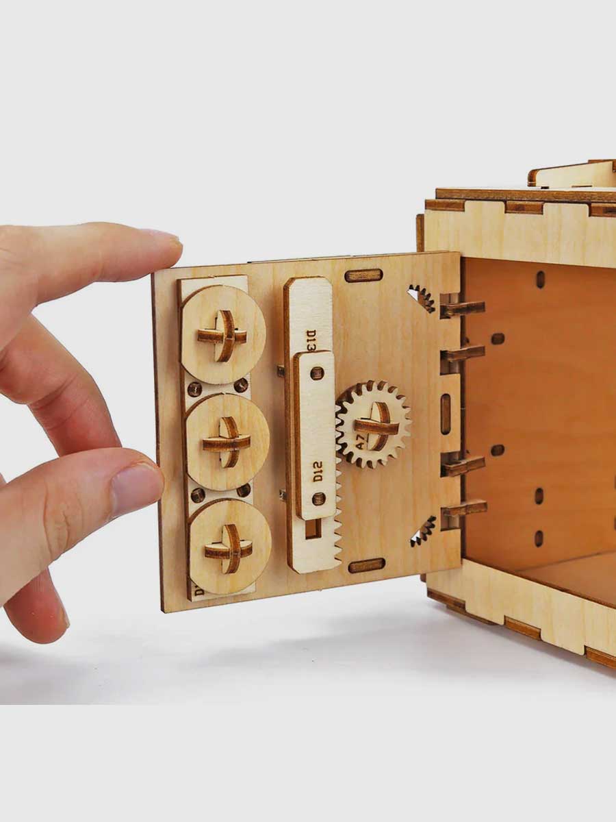 Puzzle 3d Bois Coffre Fort - GoCrazyPuzzle