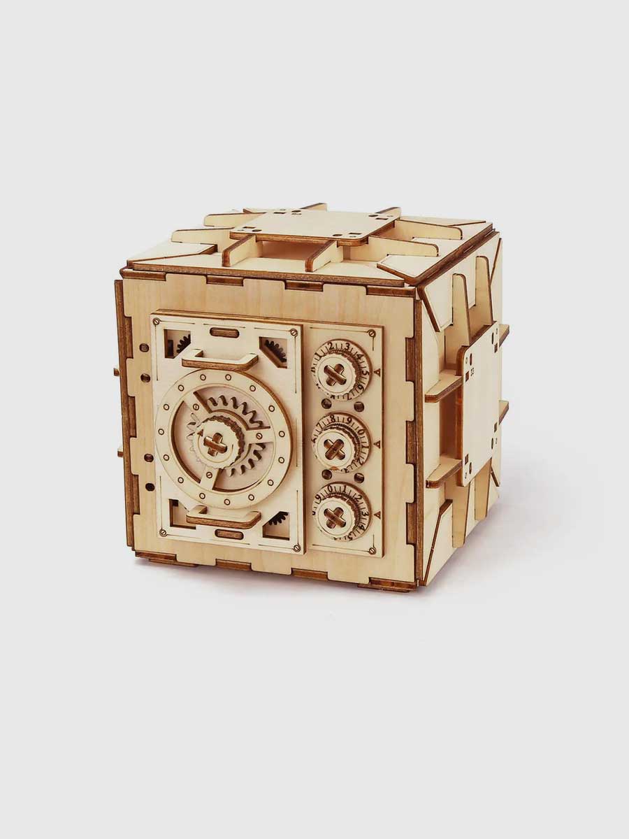 Puzzle 3d Bois Coffre Fort - GoCrazyPuzzle