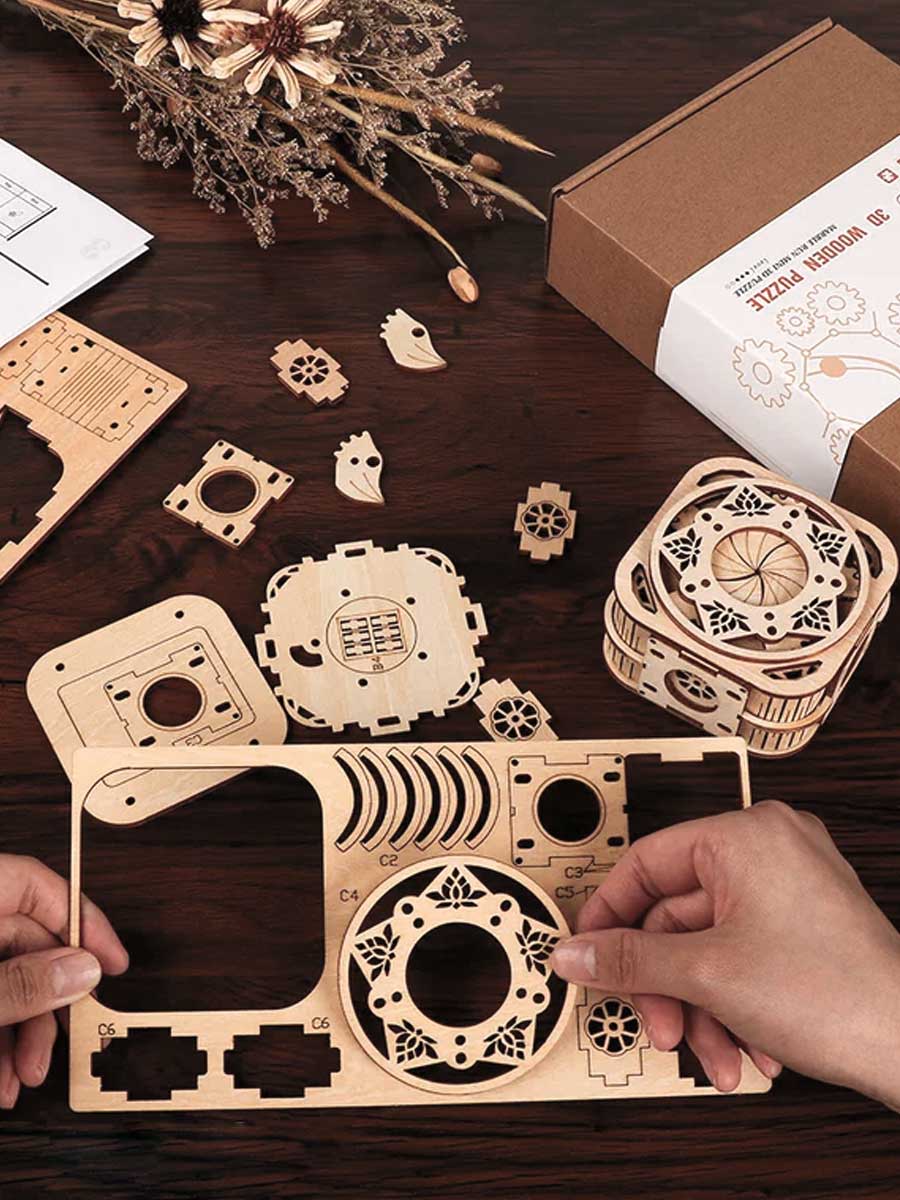Puzzle 3d Boite a Musique - GoCrazyPuzzle