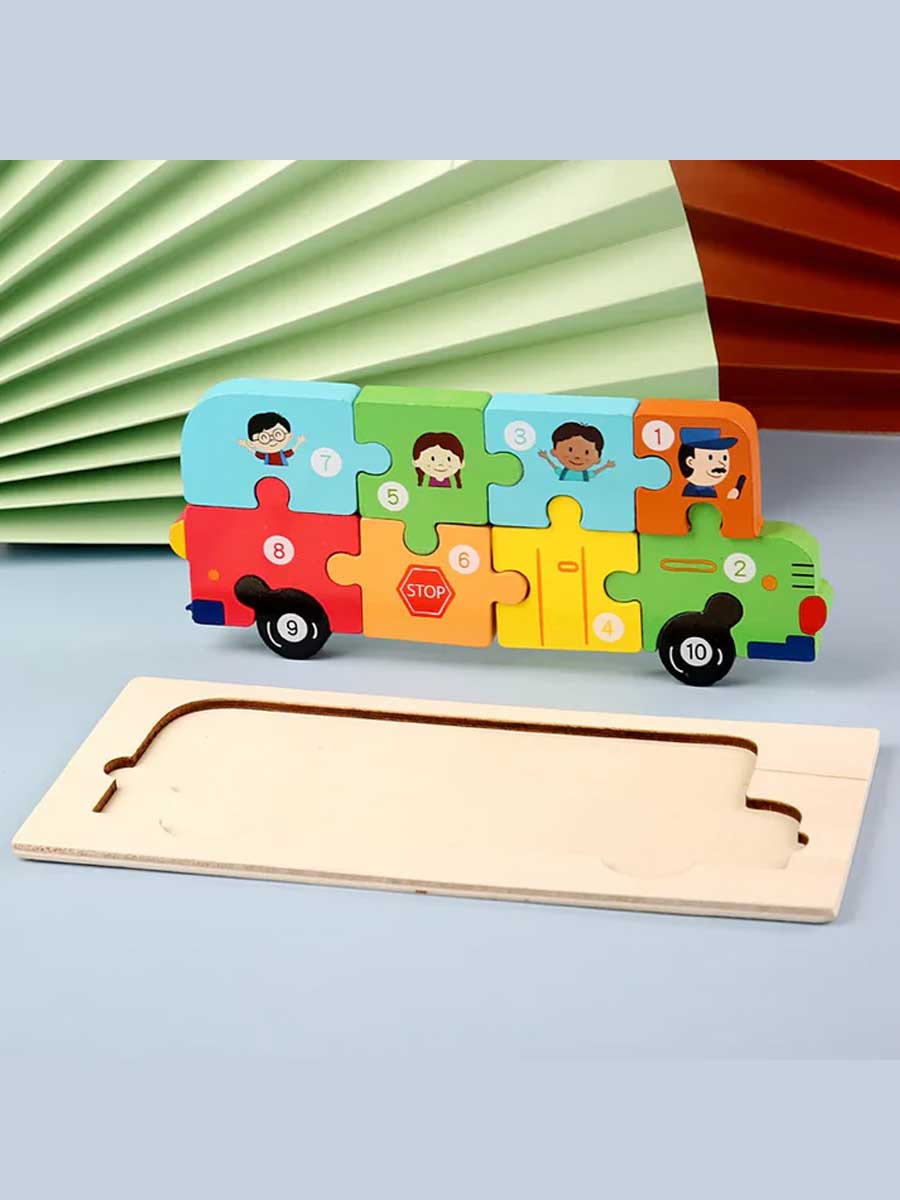 Puzzle 3d enfant 3ans et plus en Forme BUS - GoCrazyPuzzle