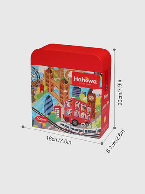 Puzzle 4 Ans 108 Pièces – Bus Londonien, Jeu Éducatif Montessori - GoCrazyPuzzle