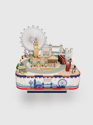Puzzle Bois 3D « Vue de Londres » – Boîte à Musique DIY - GoCrazyPuzzle