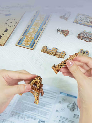 Puzzle Bois 3D « Paris » – Boîte à Musique DIY - GoCrazyPuzzle