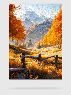 Puzzle Bois Adulte Paysage d'Automne - GoCrazyPuzzle