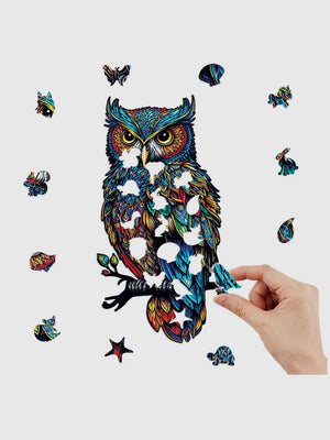 Puzzle Bois Chouette Mystique - GoCrazyPuzzle