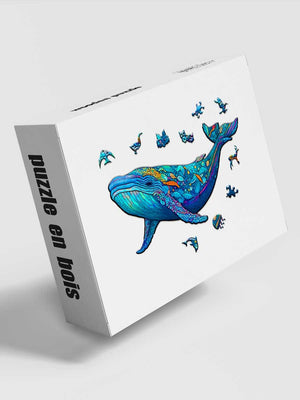 Puzzle Bois Grande Baleine des Océans - GoCrazyPuzzle