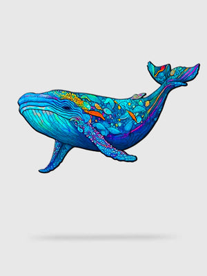 Puzzle Bois Grande Baleine des Océans - GoCrazyPuzzle