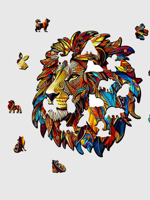Puzzle Bois Lion Royal - GoCrazyPuzzle