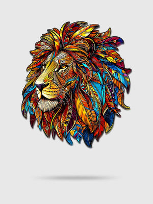 Puzzle Bois Lion Royal - GoCrazyPuzzle