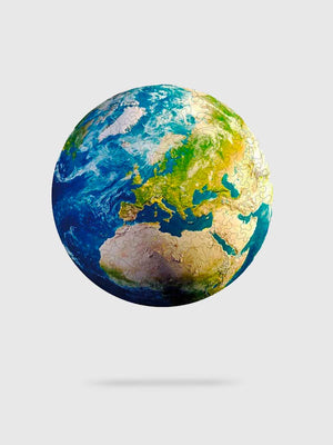 Puzzle Bois Planète Terre des Océans et Continents - GoCrazyPuzzle