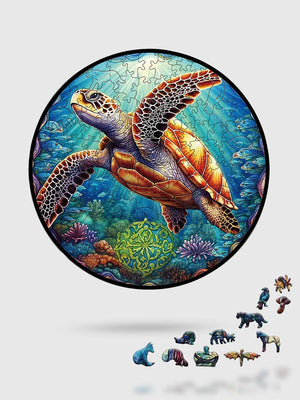 Puzzle Bois Tortue de Mer - GoCrazyPuzzle