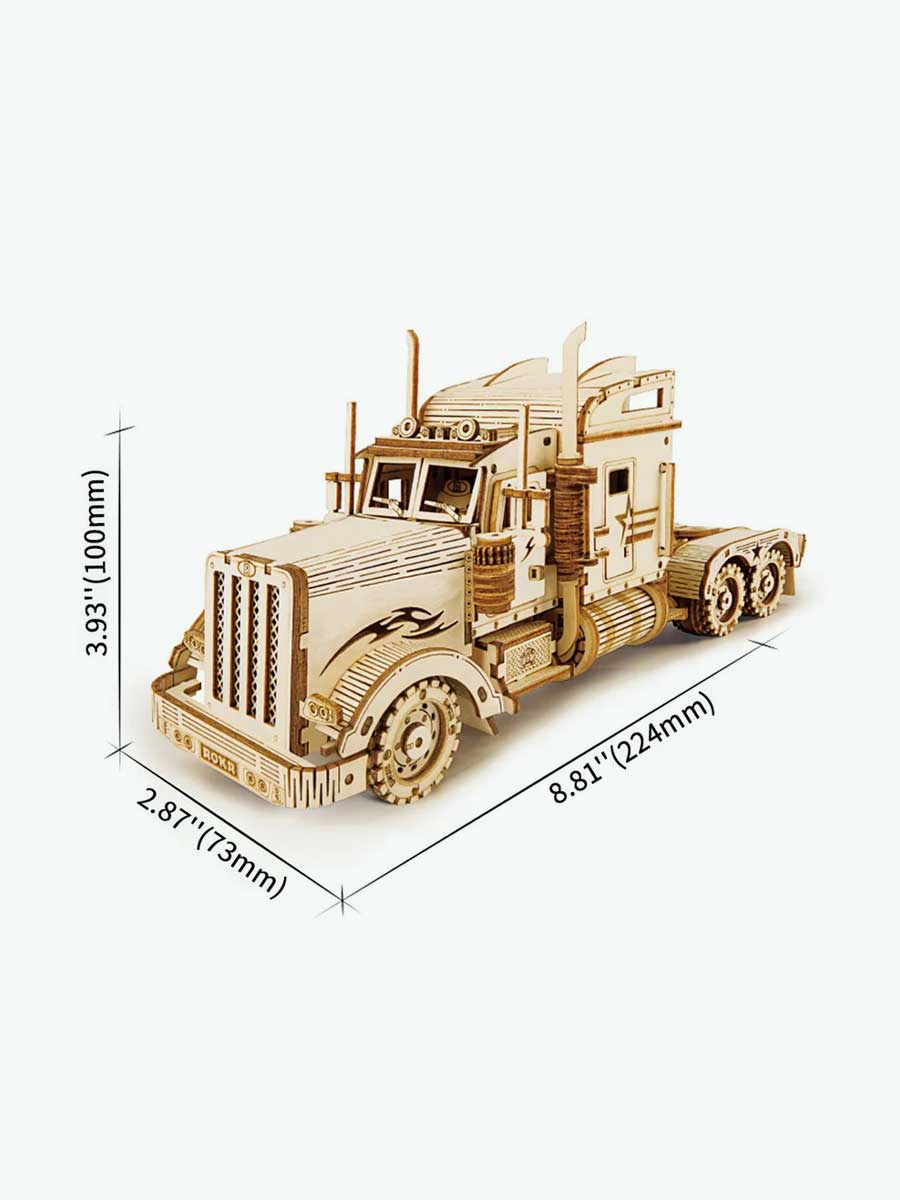 Puzzle Camion Américain en Bois 3D - GoCrazyPuzzle