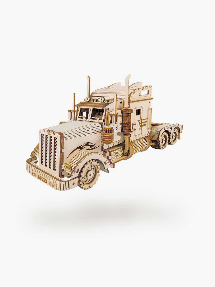 Puzzle Camion Américain en Bois 3D - GoCrazyPuzzle