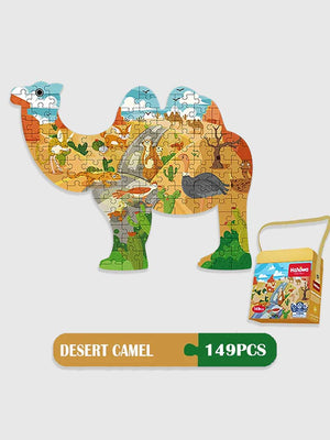 Puzzle Chameau 149 Pièces – Grand Puzzle Éducatif pour Enfants 4+ - GoCrazyPuzzle