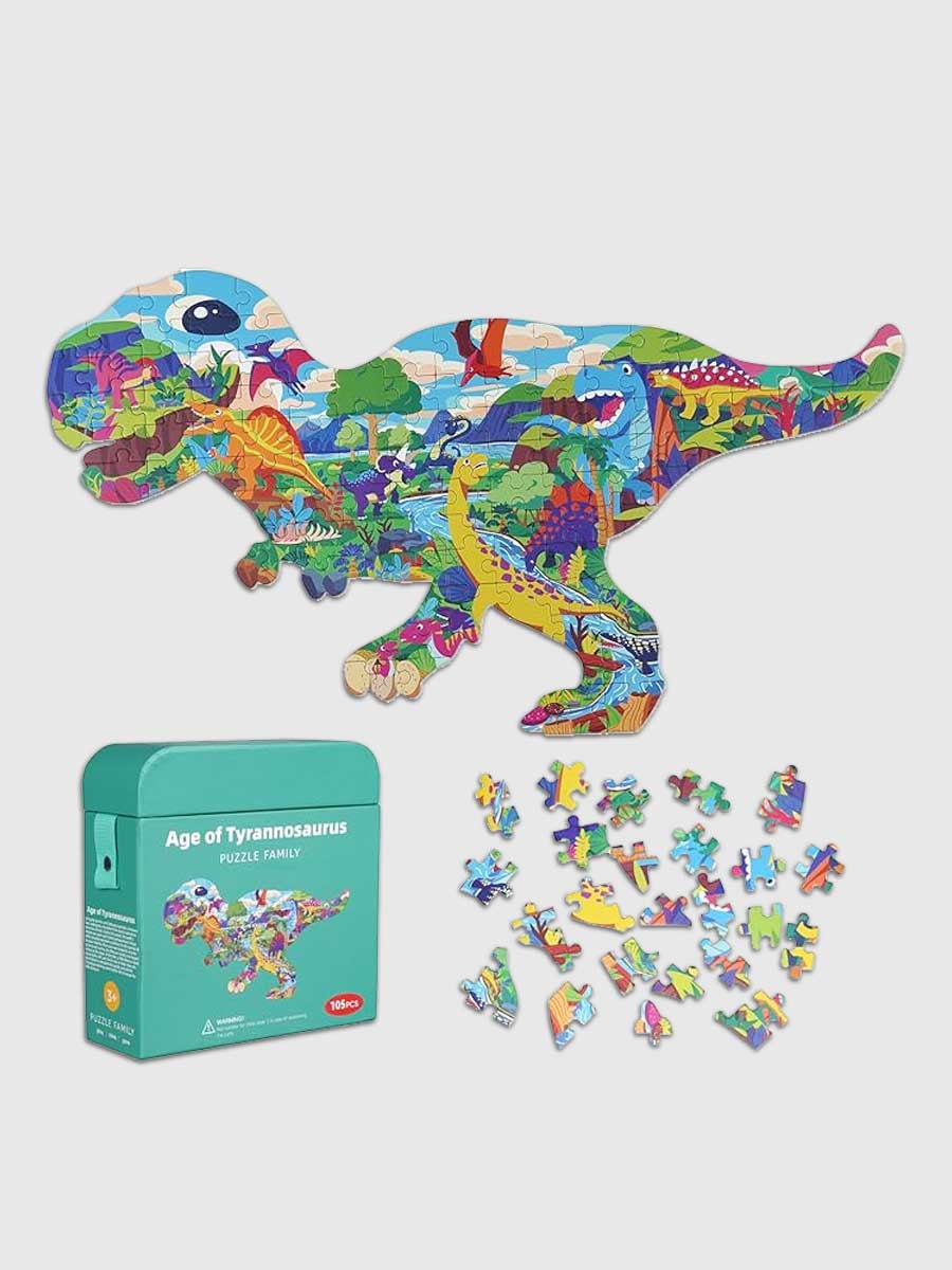 Puzzle Dinosaure 4 Ans – Grand Puzzle 105 Pièces Éducatif - GoCrazyPuzzle