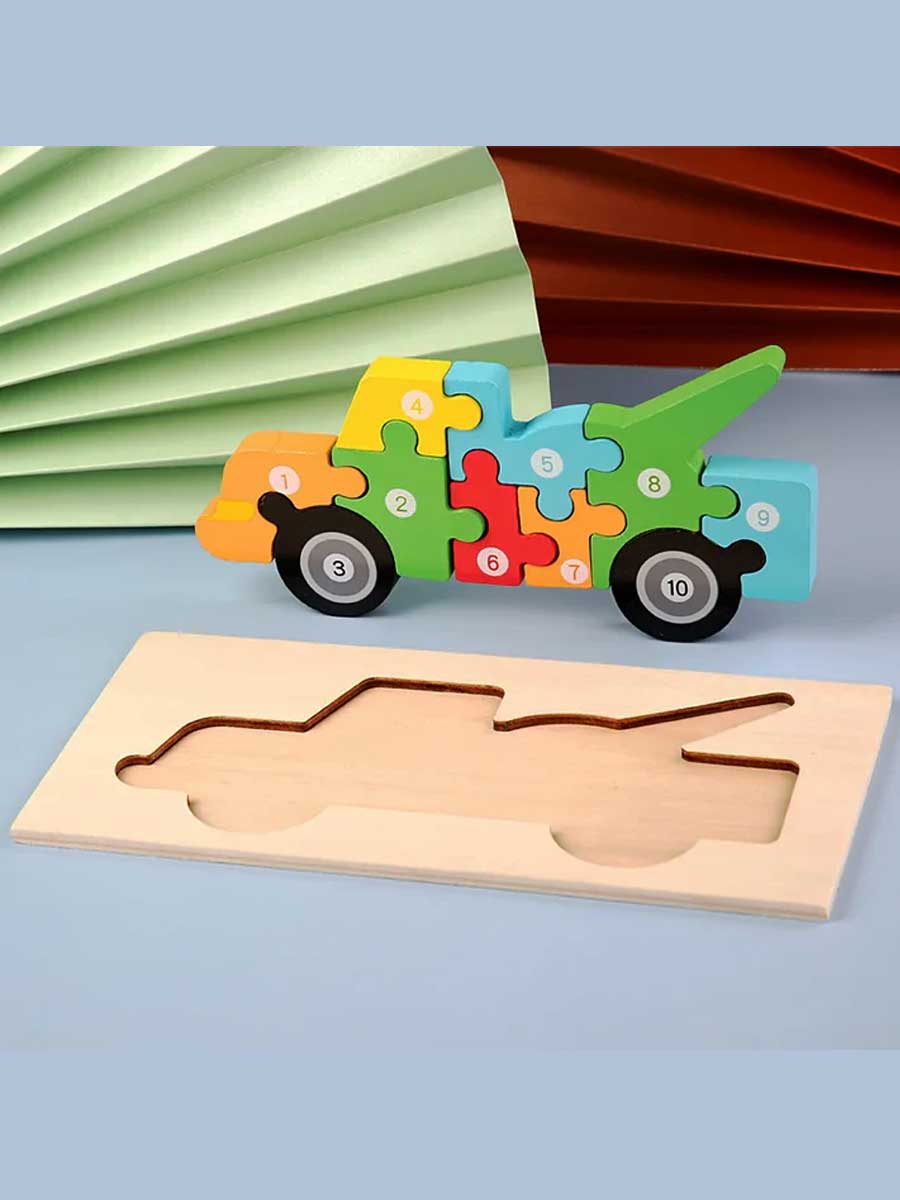 Puzzle Éducatif en Bois Chiffres 1 à 10 - GoCrazyPuzzle