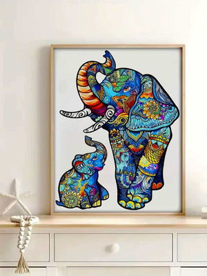 Puzzle Éléphant Bois - GoCrazyPuzzle