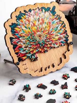 Puzzle Fleurs en Bois - GoCrazyPuzzle