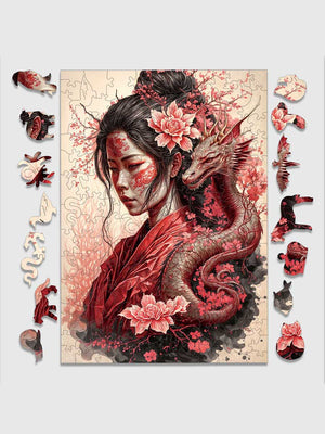 Puzzle Geisha en Bois - GoCrazyPuzzle