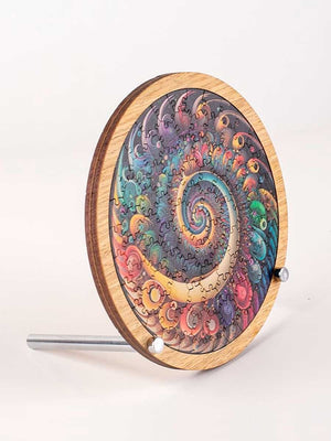 Puzzle Mandala Bois spirale colorée - GoCrazyPuzzle