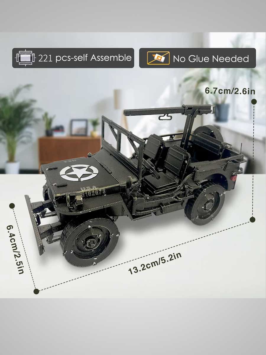 Puzzle Métal 3D - Jeep Willys MB - GoCrazyPuzzle