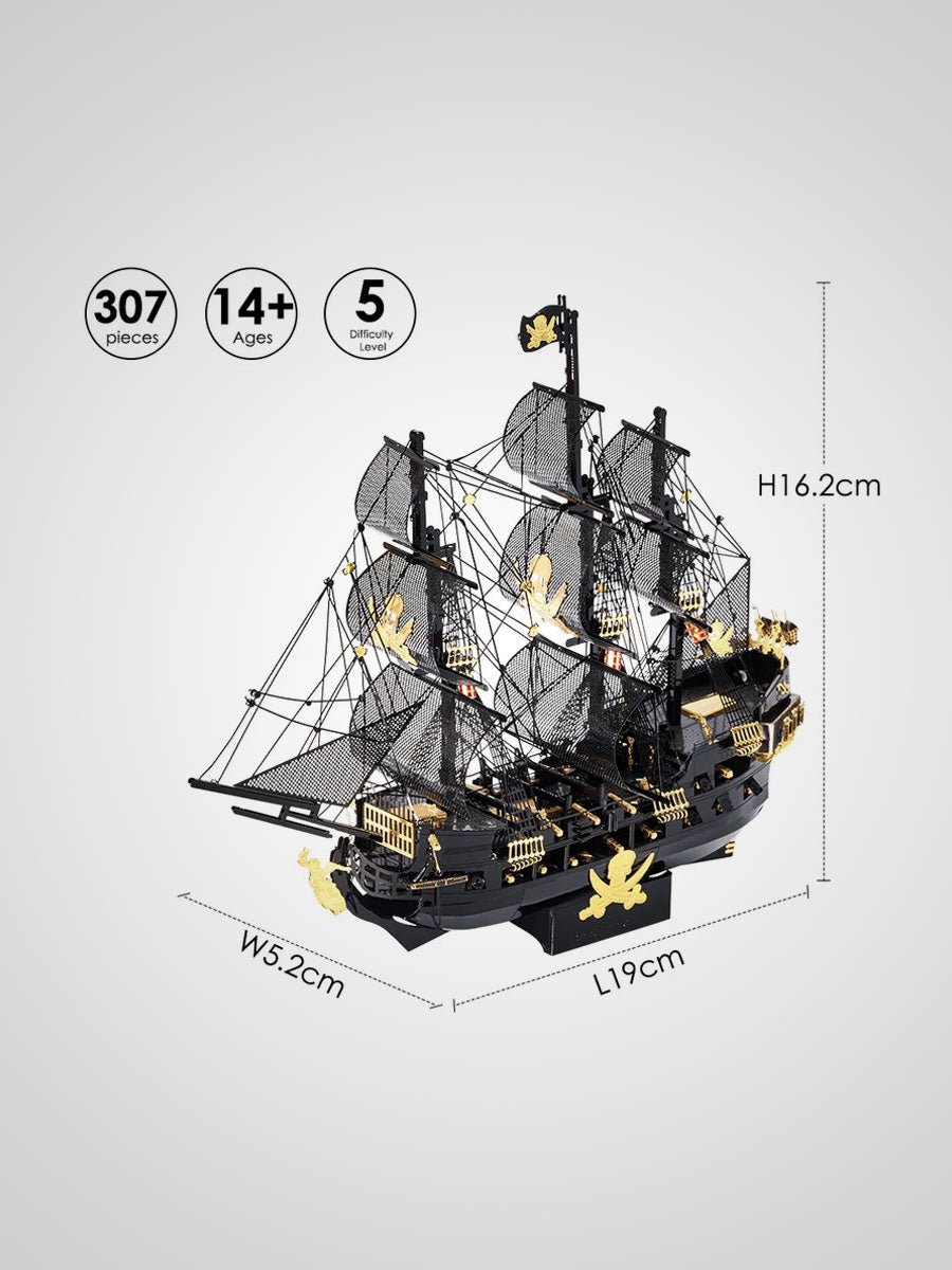 Puzzle Métallique 3D Bateau Pirate - GoCrazyPuzzle