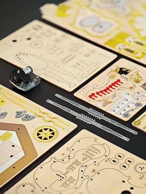 Puzzle Musique 3D Violoncelle Mécanique en Bois - GoCrazyPuzzle