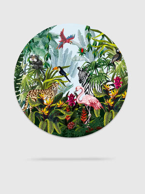 Puzzle Rond 1000 Pièces Animaux Tropicaux - GoCrazyPuzzle