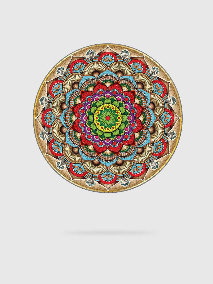 Puzzle Rond 1000 Pièces Mandala - GoCrazyPuzzle