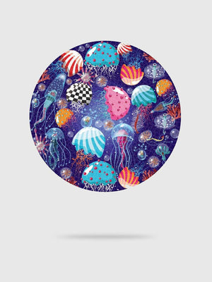 Puzzle Rond 1000 Pièces Méduse Multicolore - GoCrazyPuzzle