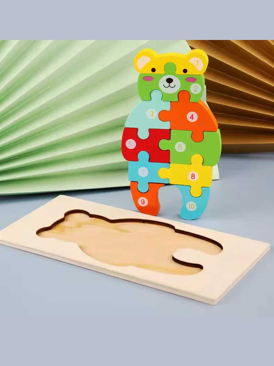 Puzzle chiffre de 1 à 10 Ours 3d - GoCrazyPuzzle