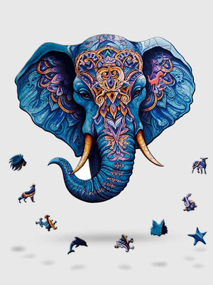 Puzzle éléphant en Bois - GoCrazyPuzzle