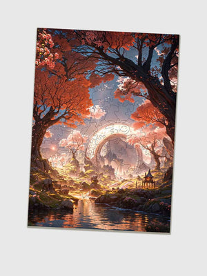 Puzzle en Bois - Portail Temporel en Forêt - GoCrazyPuzzle