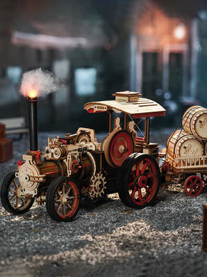 Puzzle en Bois 3D Locomotive à Vapeur - GoCrazyPuzzle